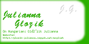 julianna glozik business card